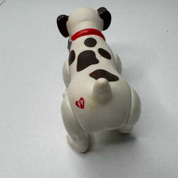 Vintage Pound Puppies White Brown Spot Dog Poseable 3.75" Figure 1986 - Picture 3 of 6
